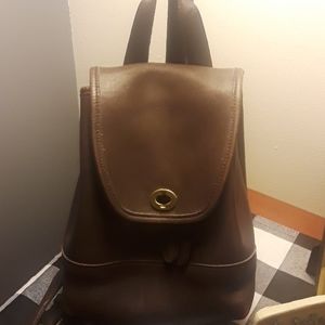 Coach brown backpack